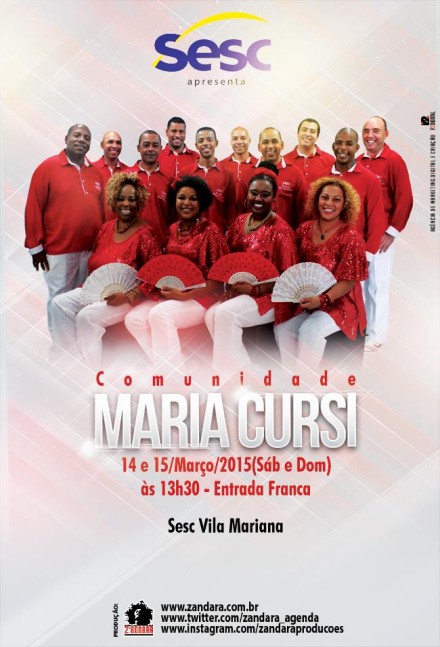 Comunidade de Samba Maria Cursi | 14 e 15 de março às 13h30 | Sesc Vila Mariana