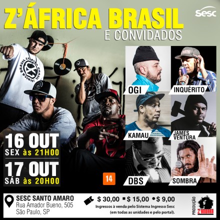 Z’África Brasil | 16 e 17/outubro/2015 | Sesc Santo Amaro