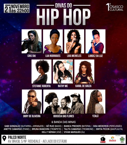 Divas do Hip Hop | 21/novembro/2015 às 22h00 | Osasco Cultural